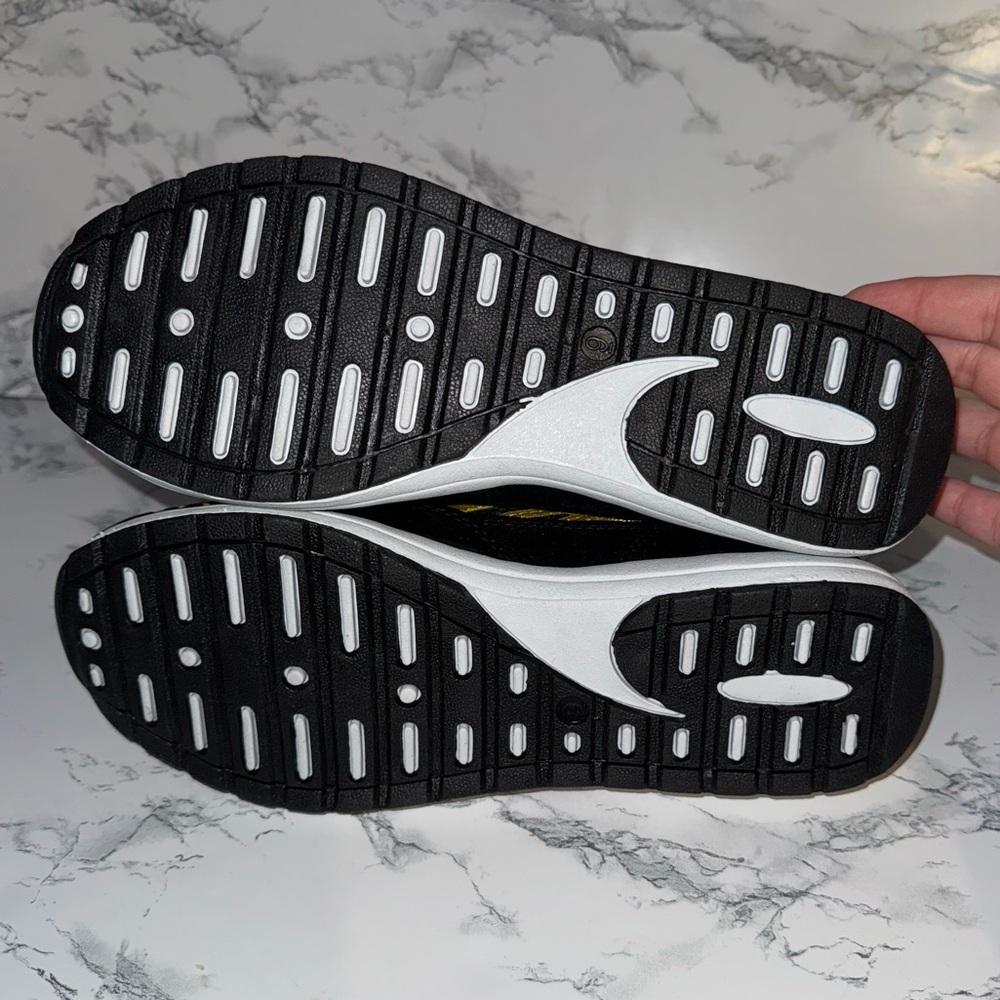 Avon Black and Gold Sneaker Espadrilles - Picture 8 of 9